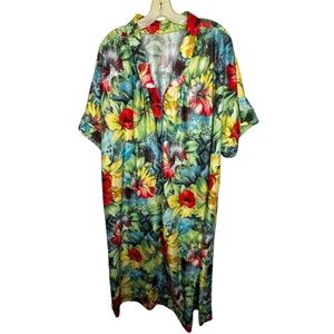 Vintage Pullover Floral‎ Robe